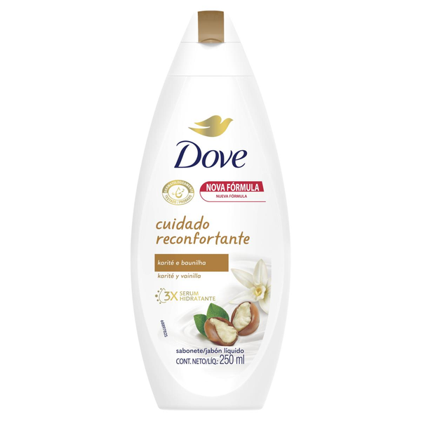Sabonete Líquido Dove Delicious Care Karité e Baunilha 250 ml