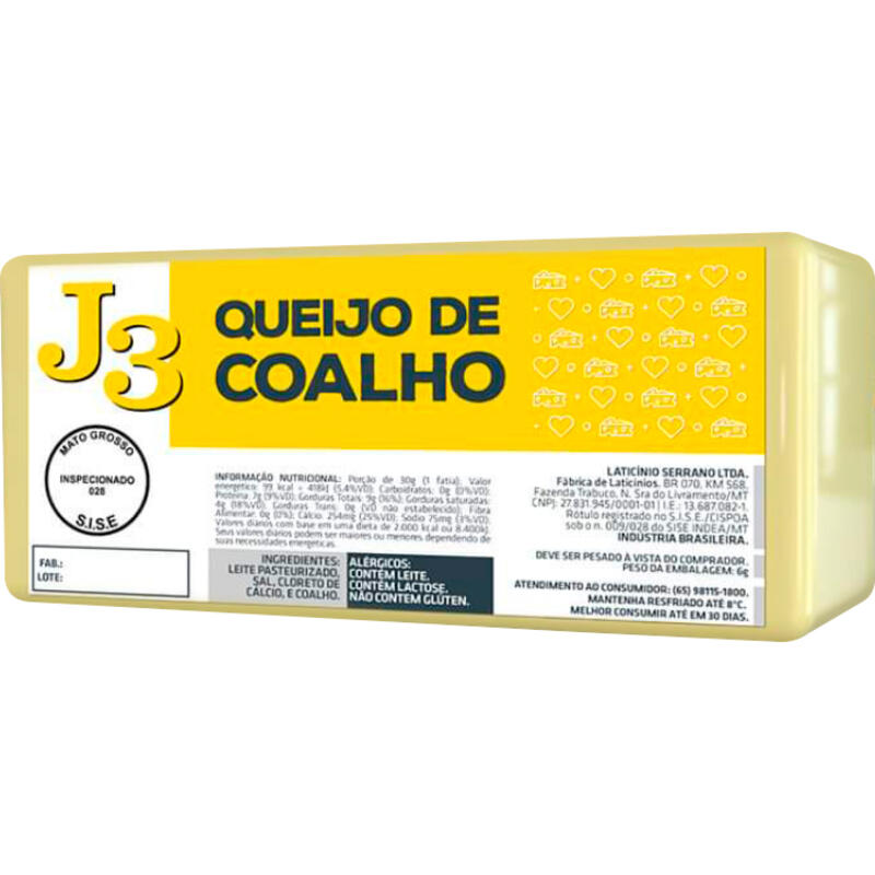 Queijo Coalho Serrano Preço por quilo na peça
