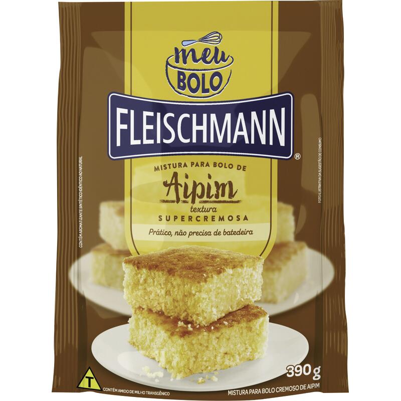 Mistura para bolo Fleischmann Aipim 390g