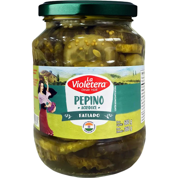 Pepino Fatiado Agridoce La Violetera 360g