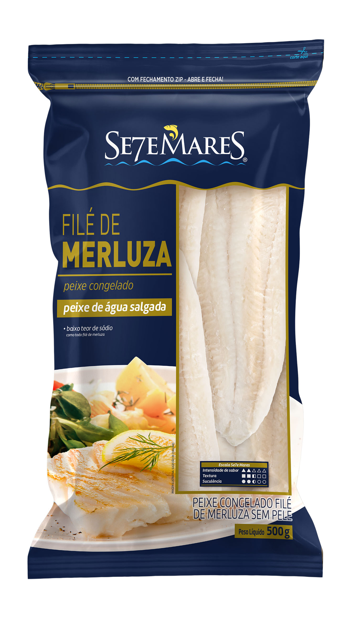 Filé de Merluza Congelado 500g