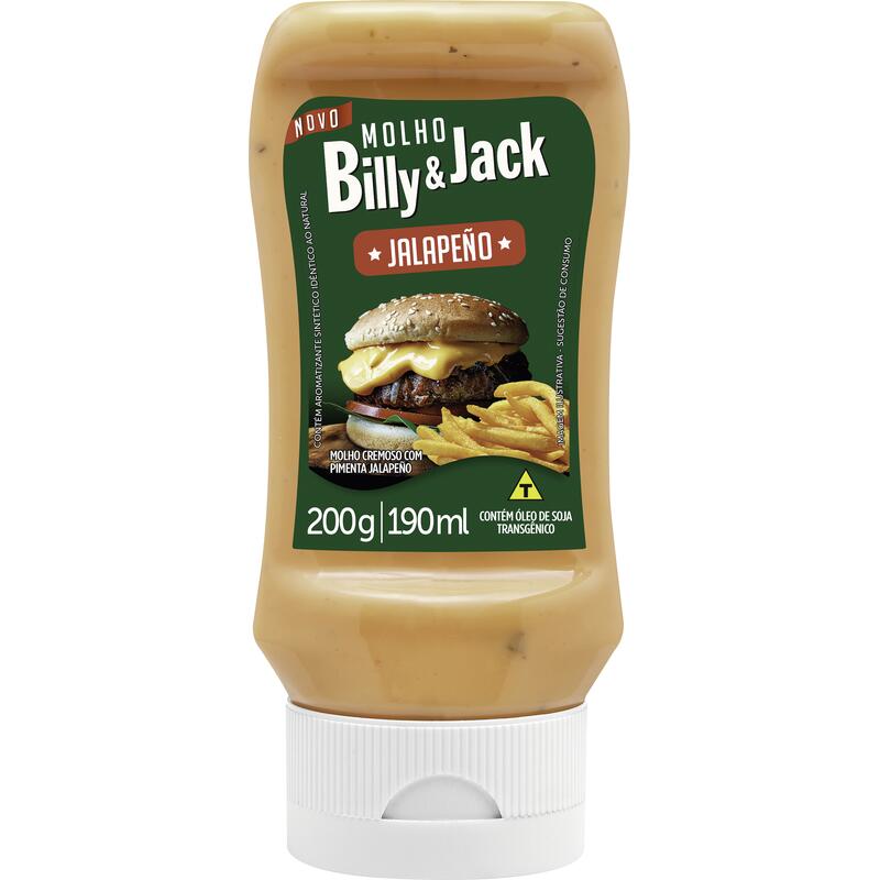 Molho Billy & Jack Kisabor Jalapeño 200g