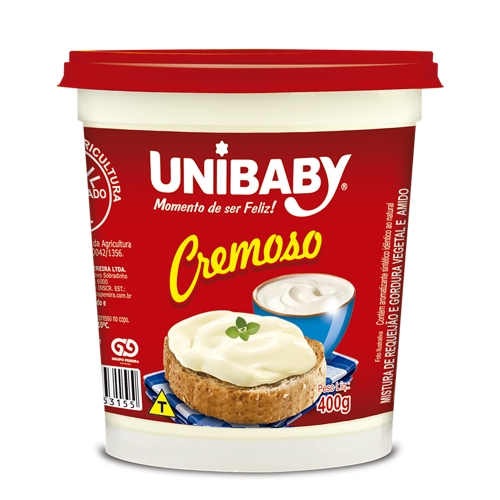 Mistura De Requeijão Unibaby Cremoso 400g