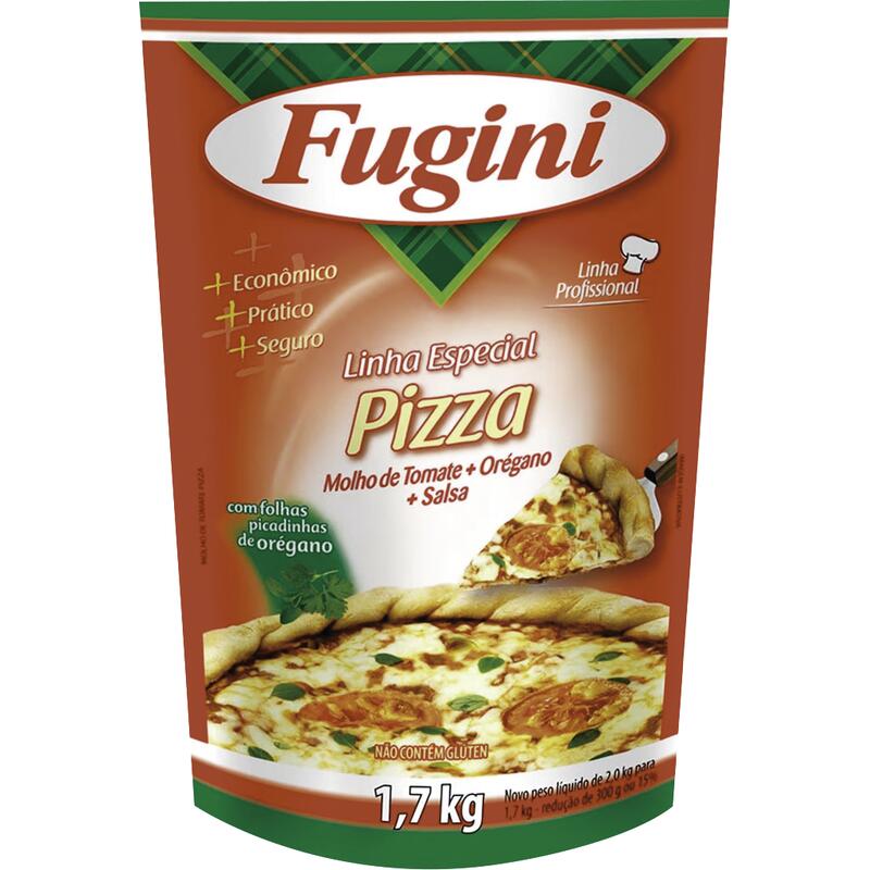 Molho de Tomate Fugini Pizza 1,7kg