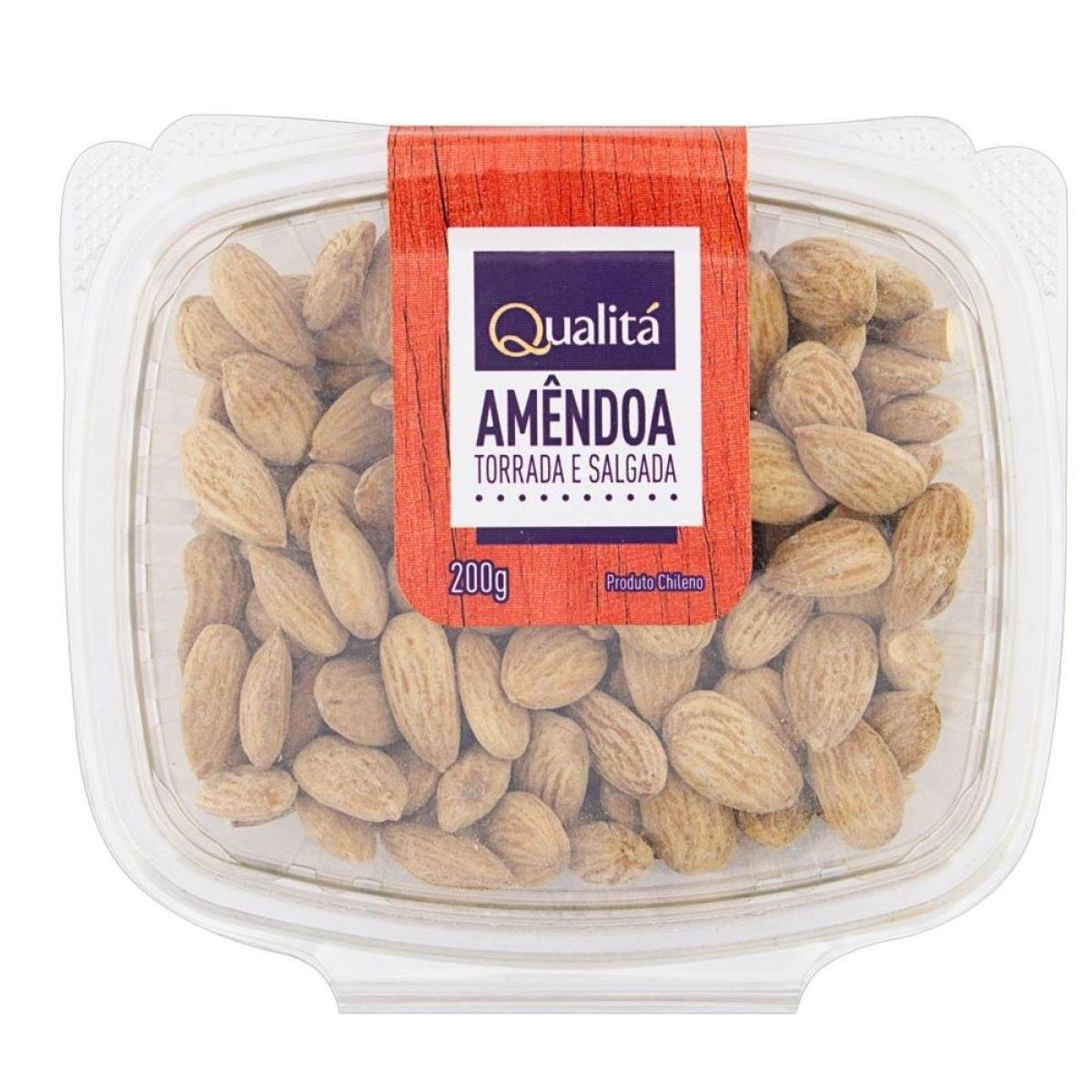 Amêndoa Torrada e Salgada Qualitá 200G