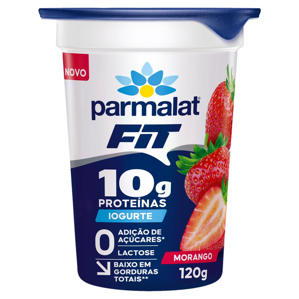 Iogurte Semidesnatado Parmalat Fit sabor Morango 120g