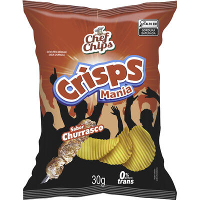 Salgadinho Batata Crisps Mania Churrasco 30g