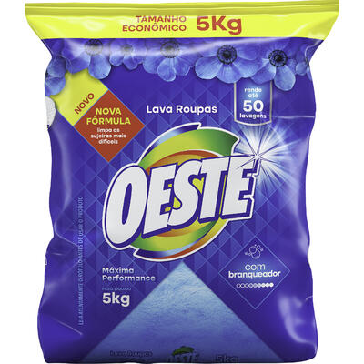 Lava Roupas em Pó Oeste Máxima Performance 5kg