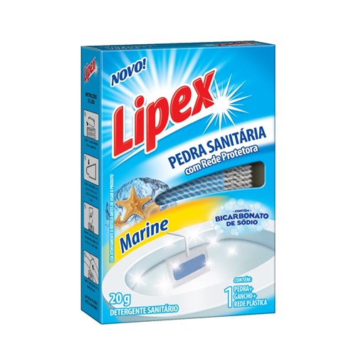Pedra Sanitária Lipex Com Rede Protetora Marine