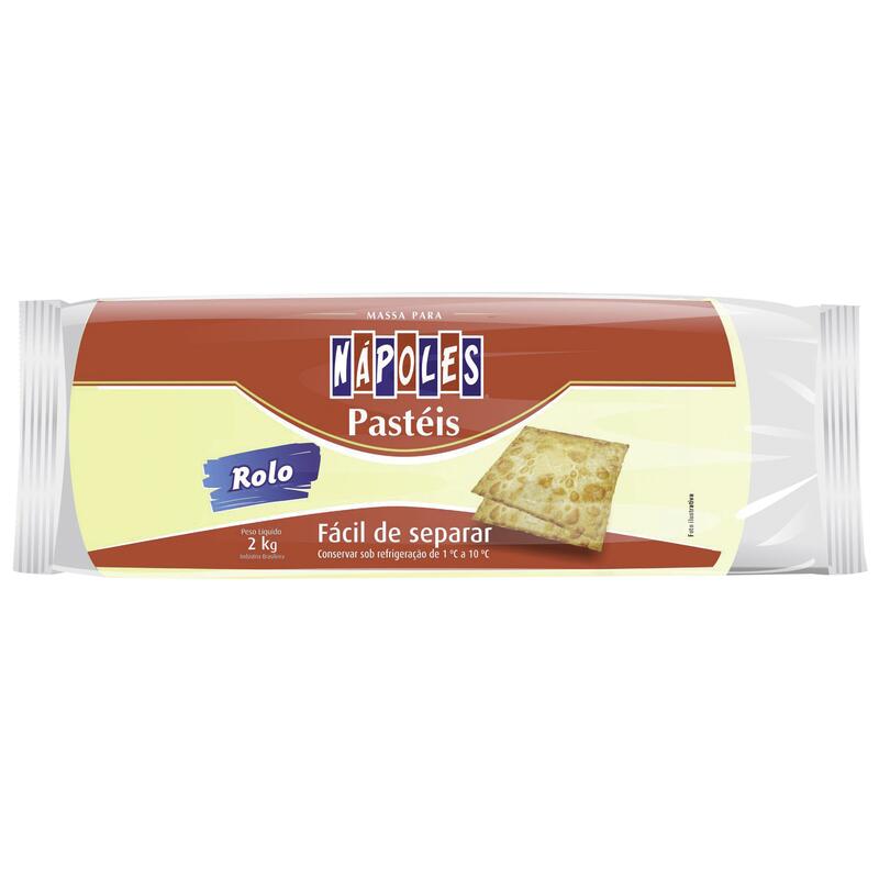 Massa para Pastel Nápoles Rolo 2Kg