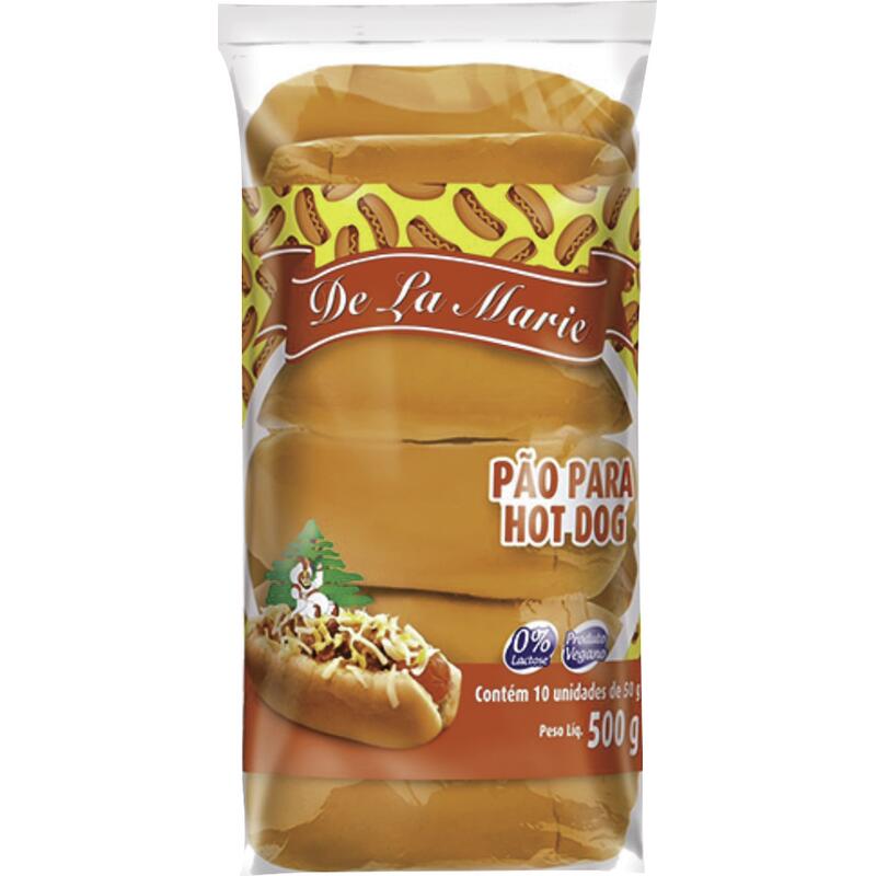 Pão para Hot Dog Delamarie 500g