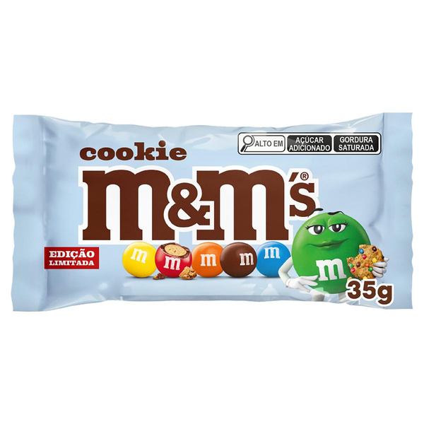 Confeito M&Ms 35g - Cookie - Ao Leite