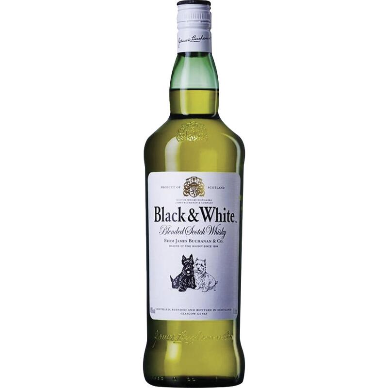 Whisky Escocês Blended BLACK&WHITE Garrafa 700ml