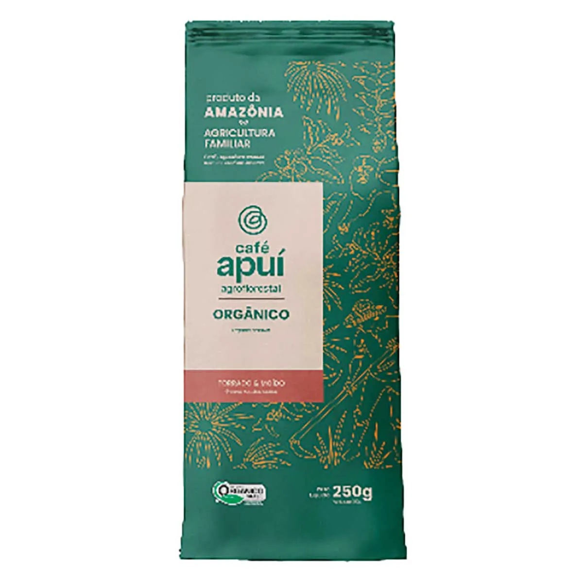 Café Orgânico Torrado e Moído Café Apuí 250g