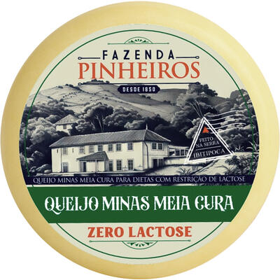 Queijo Minas Meia Cura Pinheiros Zero Lactose Preço por quilo na peça