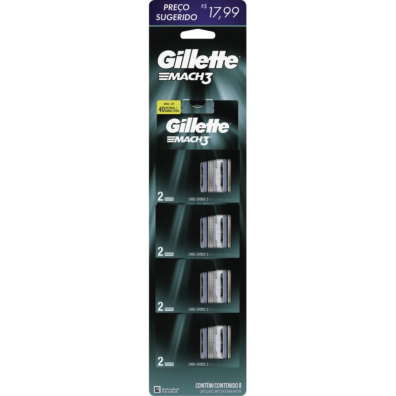 Carga Gillette Mach3 4x2 un