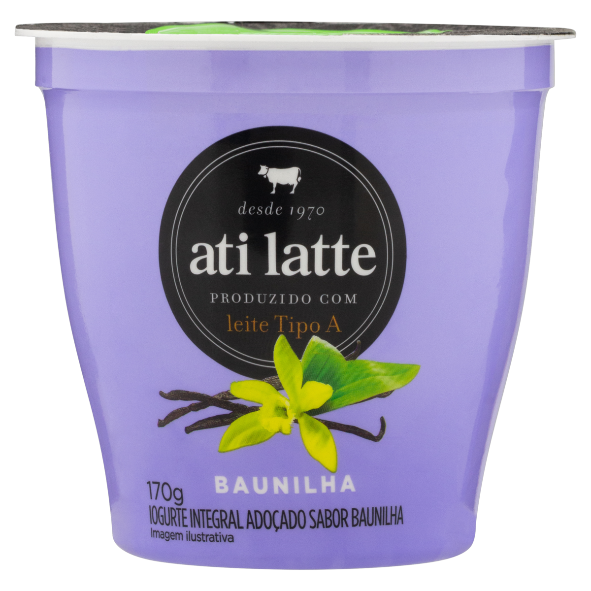 Iogurte Integral ATILATTE Baunilha com Leite Tipo A 170g