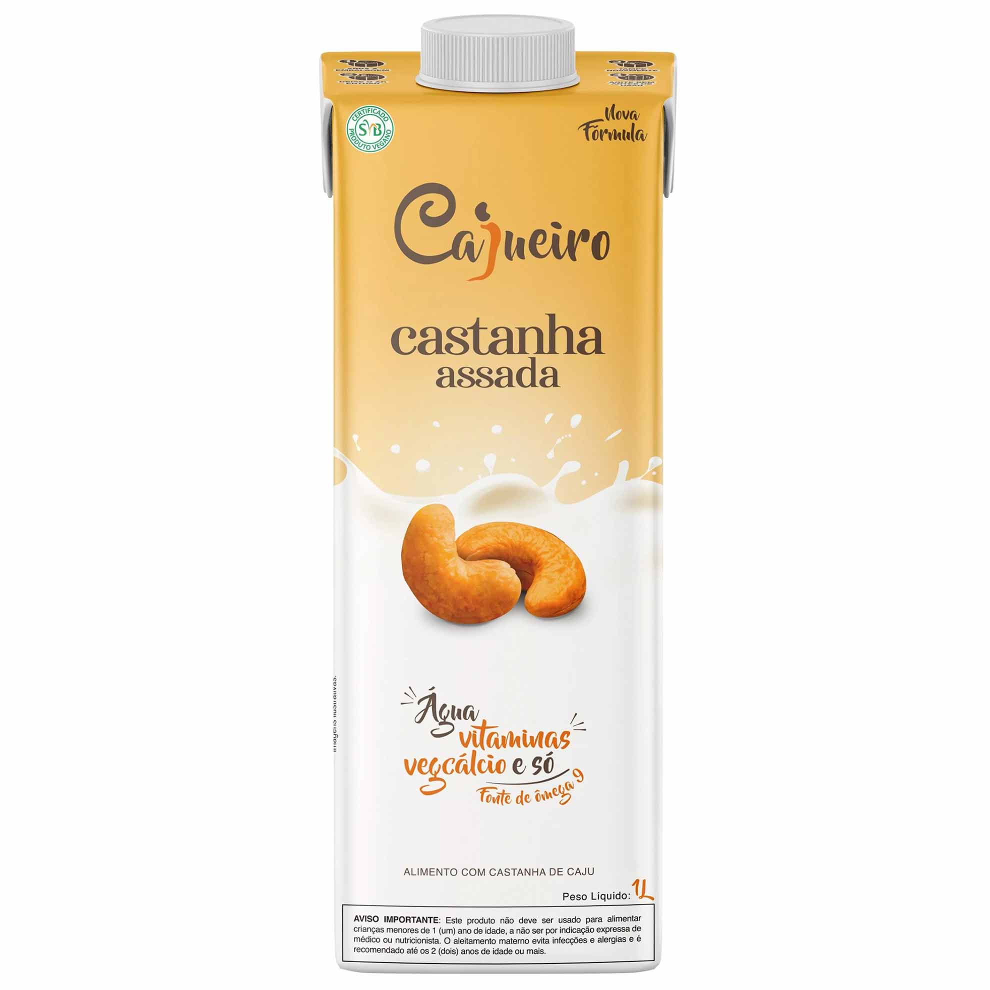 Bebida Vegetal Castanha Assada Cajueiro 1 Litro