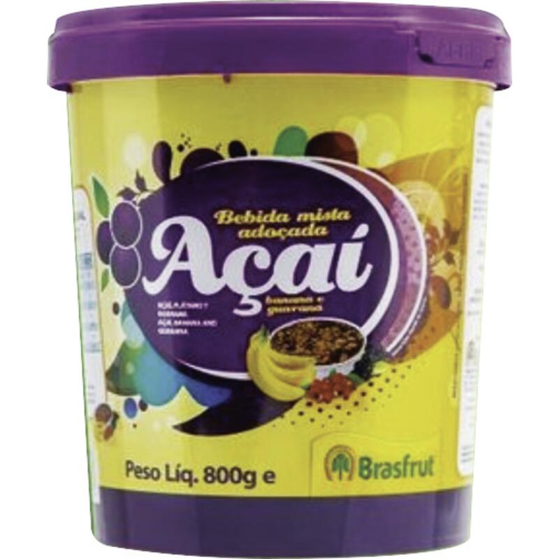 Açaí Brasfrut Banana e guaraná 800g