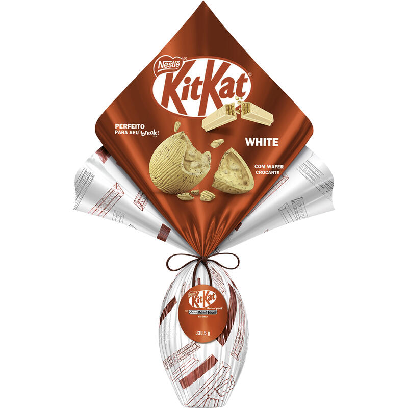 Ovo de Páscoa Branco Kitkat Nestlé 338,5g