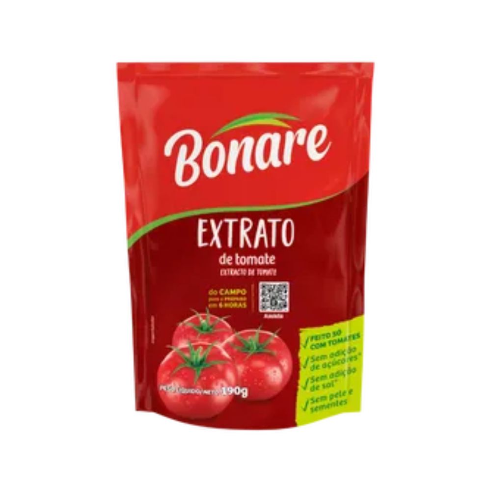 Extrato de Tomate Bonare Sachê 190g