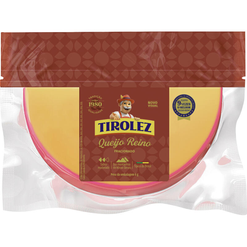 Queijo Reino Tirolez Frac Preço por quilo no pedaço