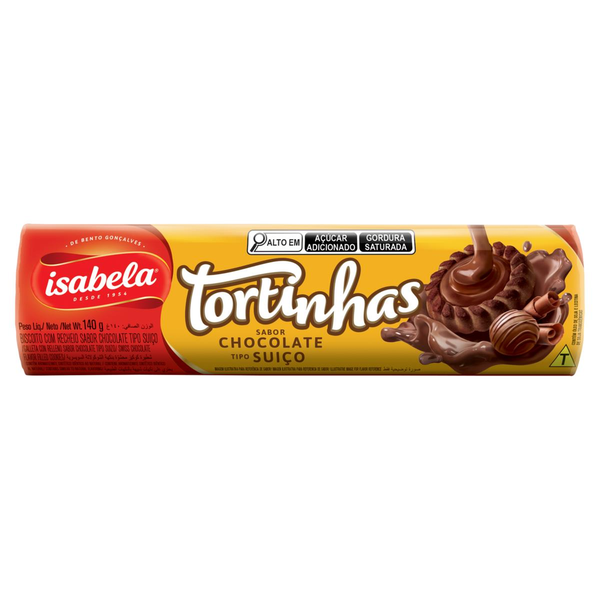 Biscoito ISABELA Tortinhas Chocolate Suíco 140g