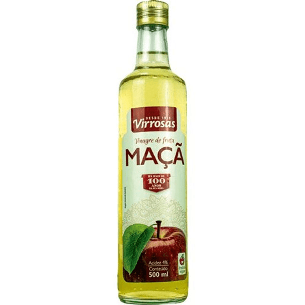 Vinagre de Frutas Maçã Virrosas Garrafa 500ml