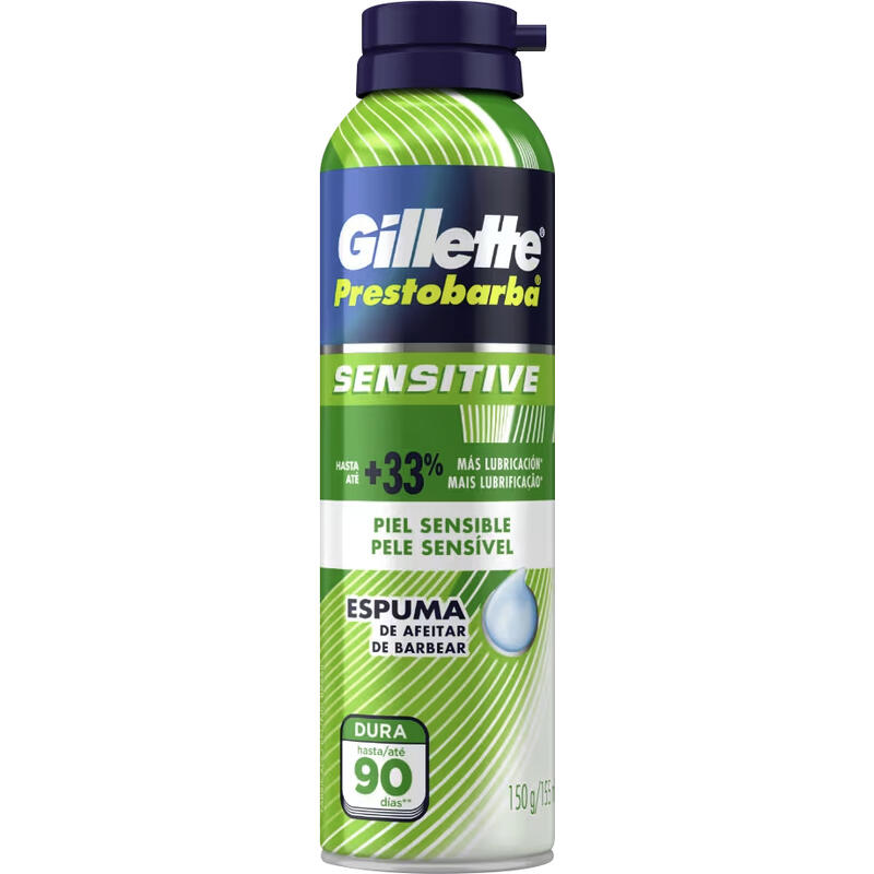 Espuma de Barbear Gillette Prestobarba Sensitive 150g