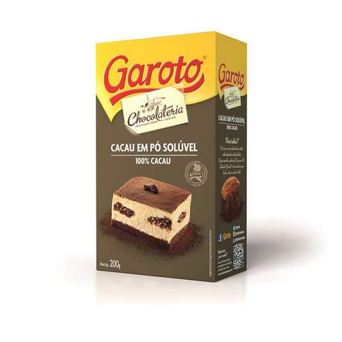 Cacau GAROTO em Pó 100% 200g