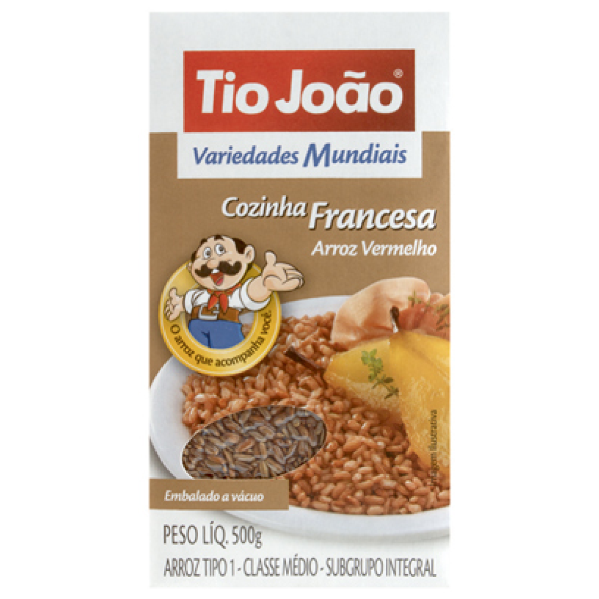 Arroz Vermelho Tipo 1 TIO JOÃO Caixa 500g