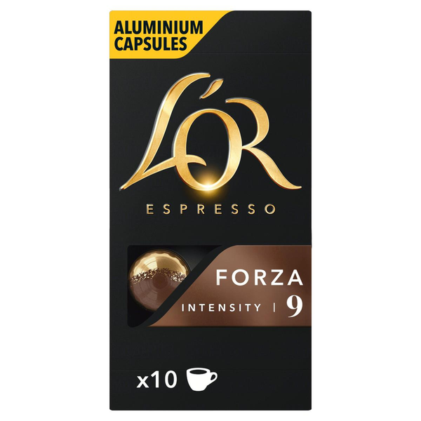 Café em Cápsula Torrado e Moído Espresso Forza Lor Caixa 52g 10 Unidades