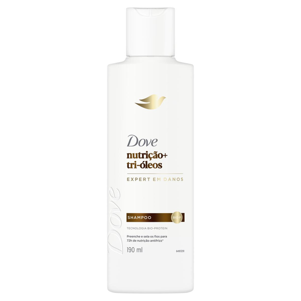 Shampoo DOVE Nutrição + Tri-Óleos 190ml