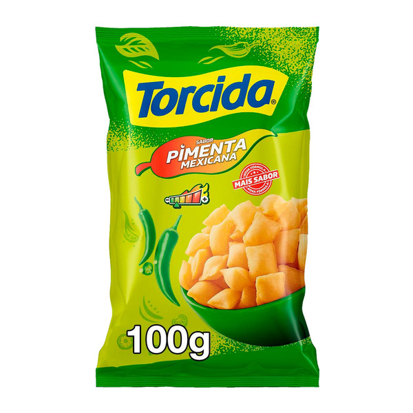 Salgadinho de Trigo Pimenta Mexicana Torcida Pacote 100g