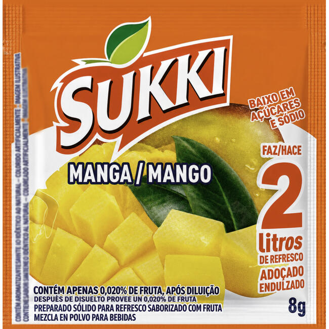 Refresco em Pó Sukki Manga 8g