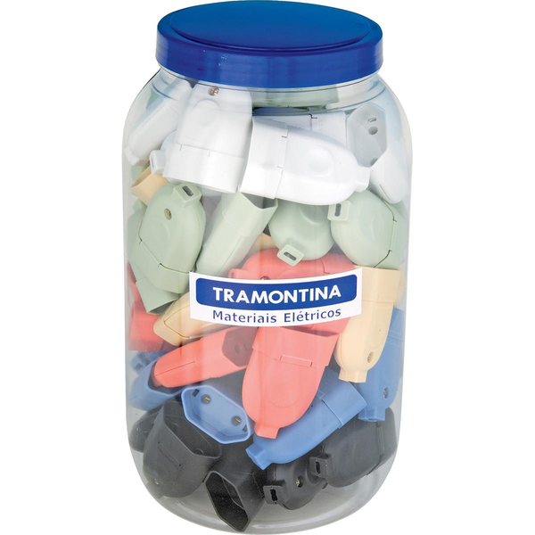 Plugue Tramontina Fêmea - 2P - 10A - Diversas Cores - Ref. 57420/952