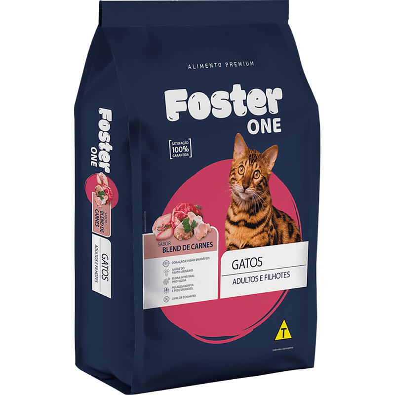 Alimento para Gatos Foster One Blend de Carnes 3kg