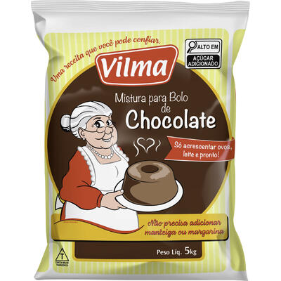 Mistura para Bolo Vilma Chocolate 5kg