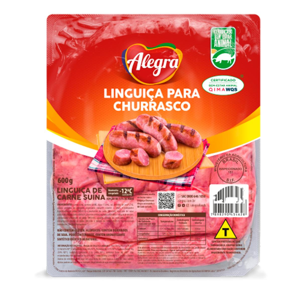 Linguiça Suína Alegra 600g - Congelada