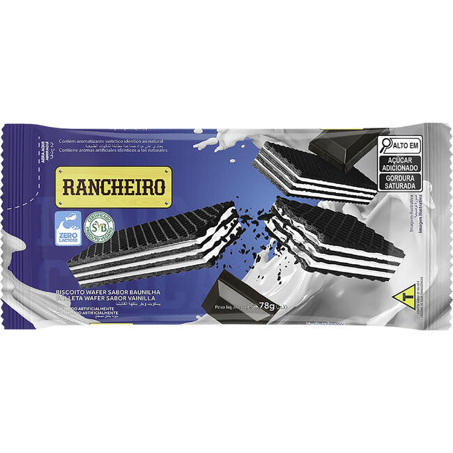 Biscoito Waffer Rancheiro Baunilha 78g