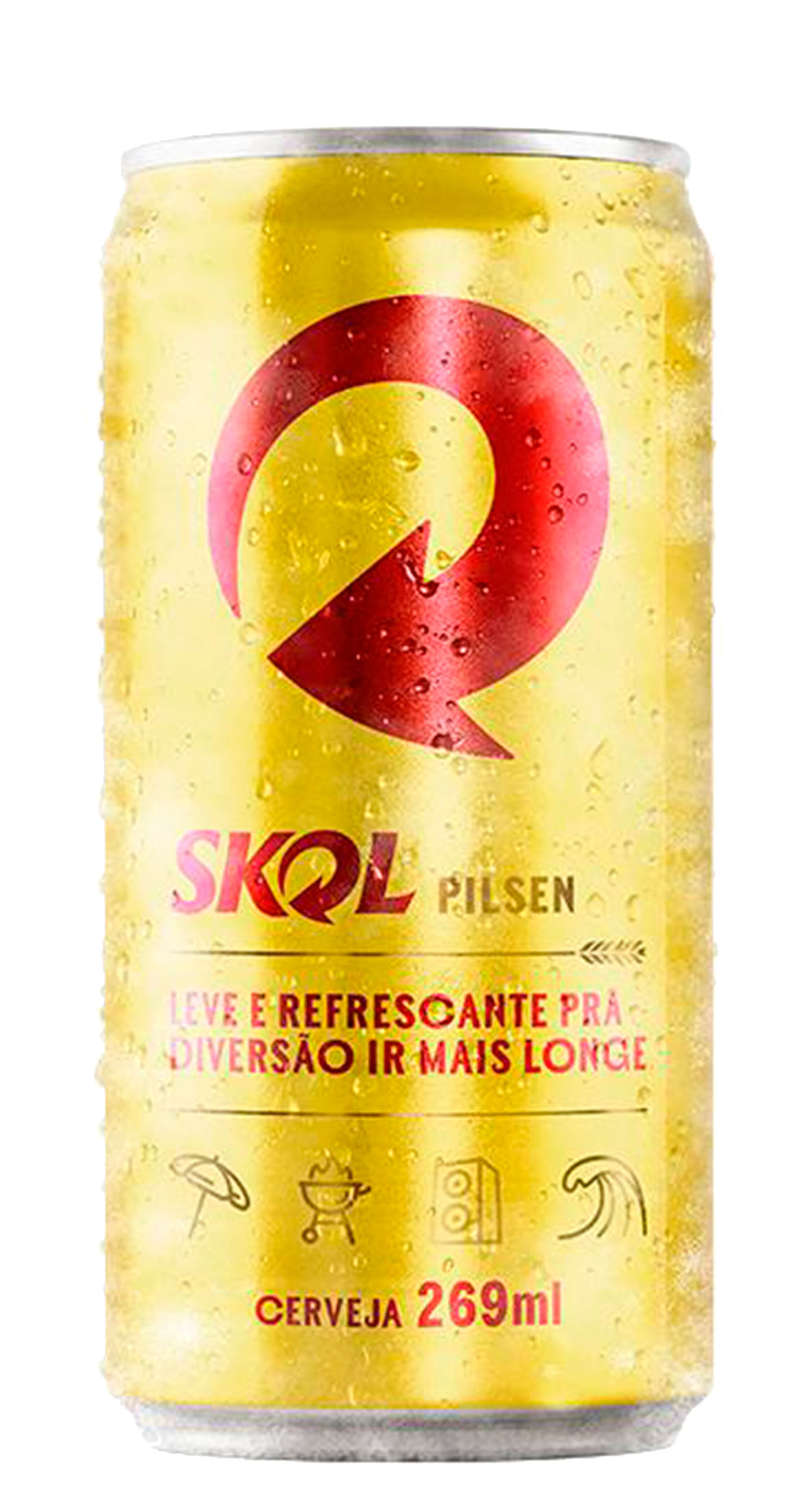 Cerveja Skol Pilsen Lata 269ml UN