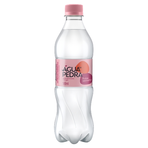 Água Saborizada Da Pedra Frutas Vermelhas Com Gás 500ml
