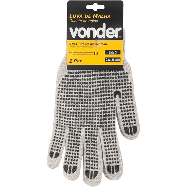 Luva Vonder 3 Fios - Malha - Pigmentada