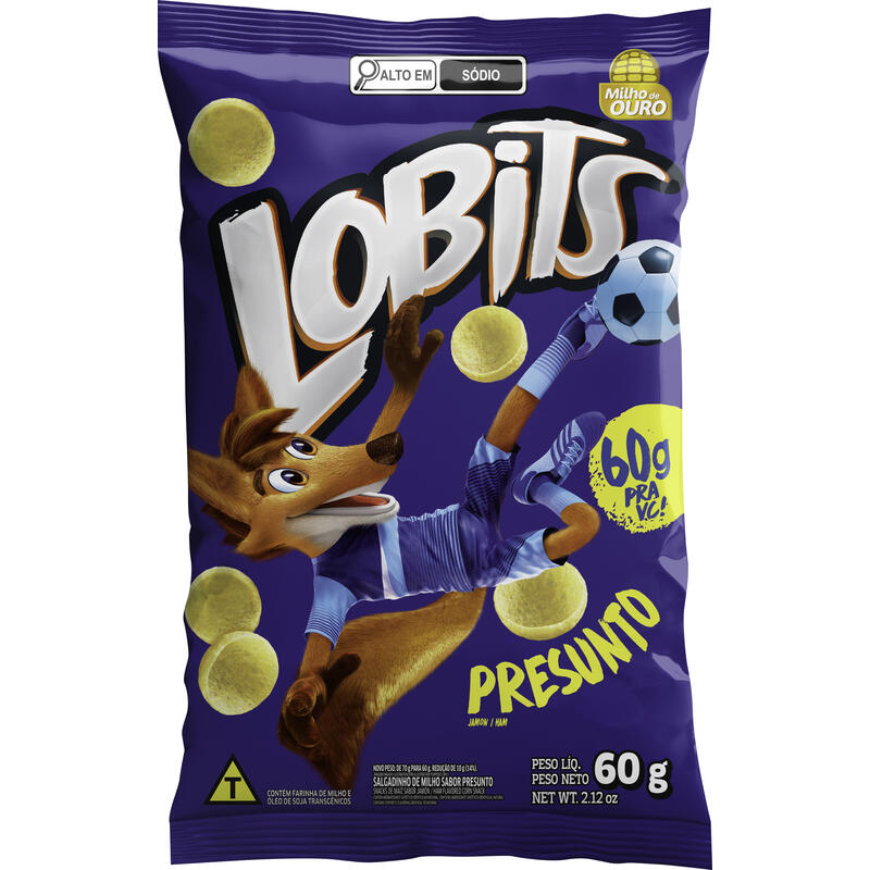 Salgadinho Lobits Presunto 60g