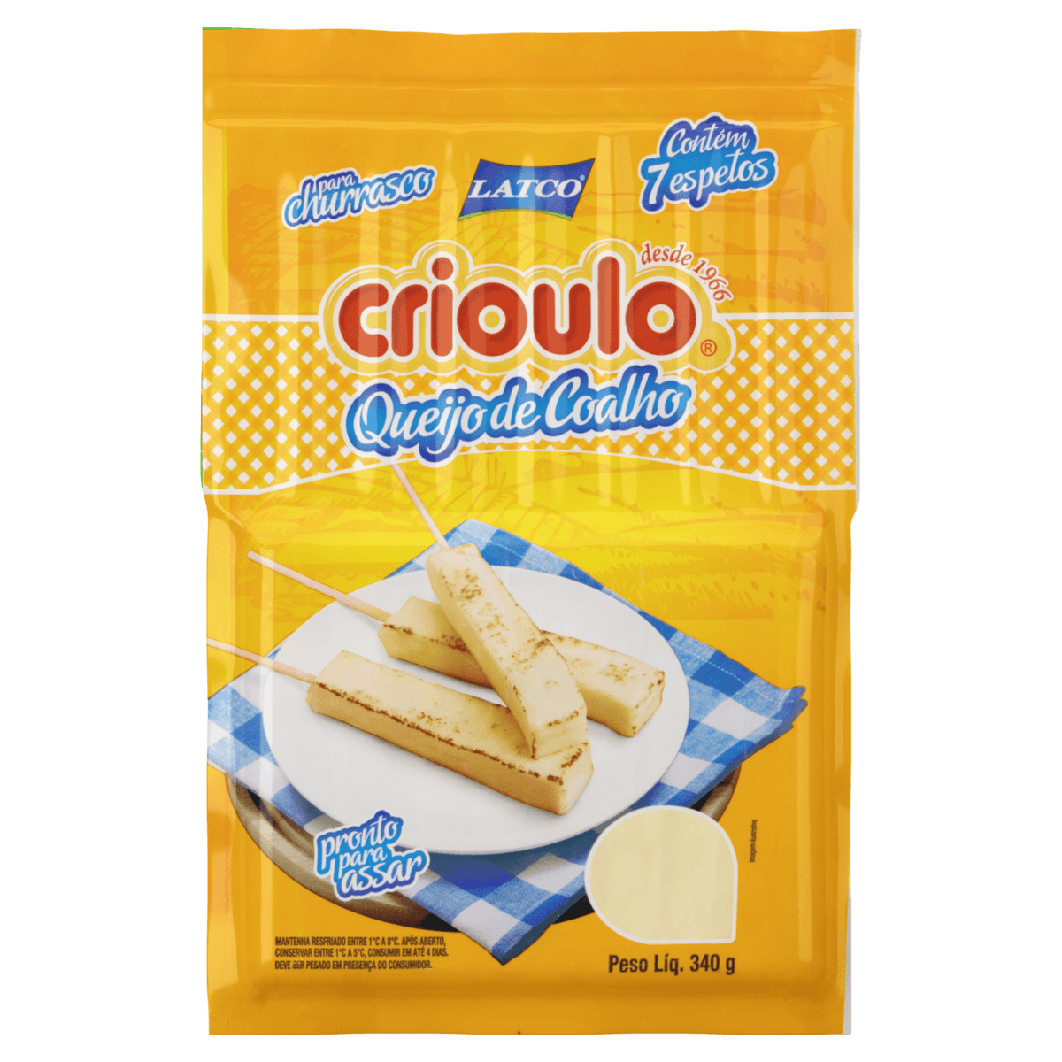 Queijo CRIOULO Coalho Espeto 340g