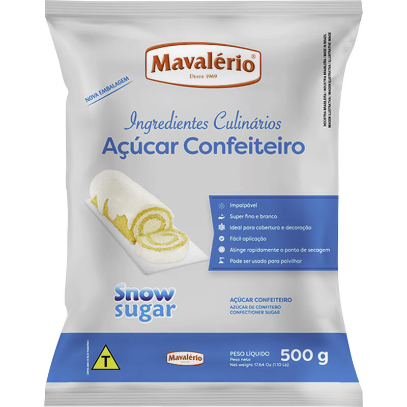 Açúcar Mavalério Confeiteiro 500g