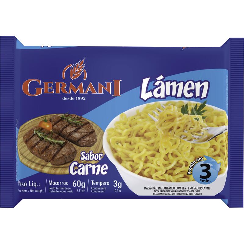 Macarrão Instantâneo Lámen Germani Carne 63g