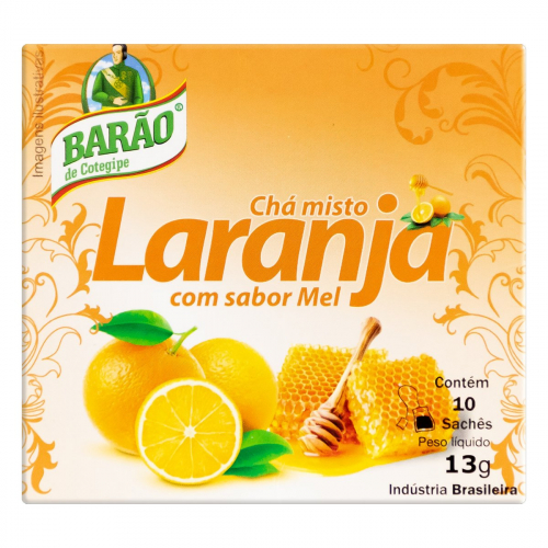 Chá Barão Laranja E Mel 13g Com 10 Sachês