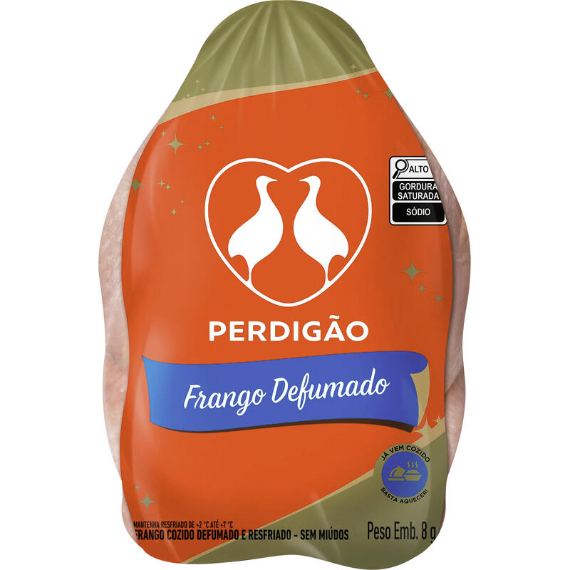 Frango Defumado Perdigão Resfriado Preço por quilo na peça