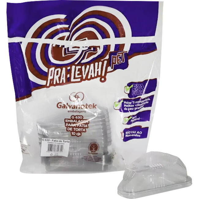 Embalagem Galvanotek Fatia de Torta G630 10 un